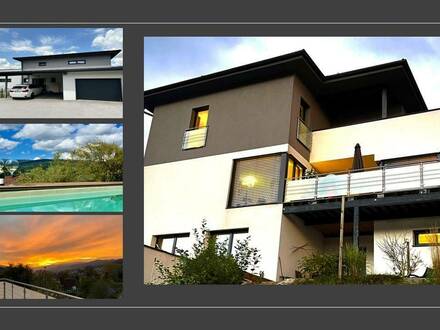 Stilvoll wohnen! Modernes Einfamilienhaus mit Pool in Langenwang!