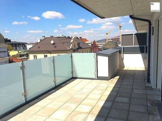 Sehr helle, sonnige, schöne und zentral gelegene Neubau-Terrassenwohnung in Schallmoos, nahe Andräviertel (Salzburg Sta…