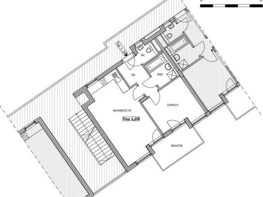 2-Zimmer - Innenhofwohnung am Lendplatz mit Balkon zu mieten