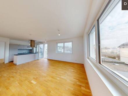 | 3-ZIMMER IM ERSTBEZUG | KOCHINSEL | SÜDOSTEN | NIEDRIGE ENERGIEKOSTEN | AB SOFORT | DUSCHE UND WANNE |