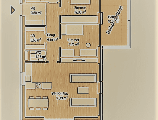 Exklusive Eigentumswohnung (75m²) mit Balkon in Graz, Eggenberg! Provisionsfrei!