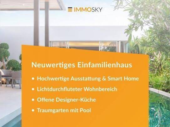 Neuwertiges Homeoffice mit Pool und Garten