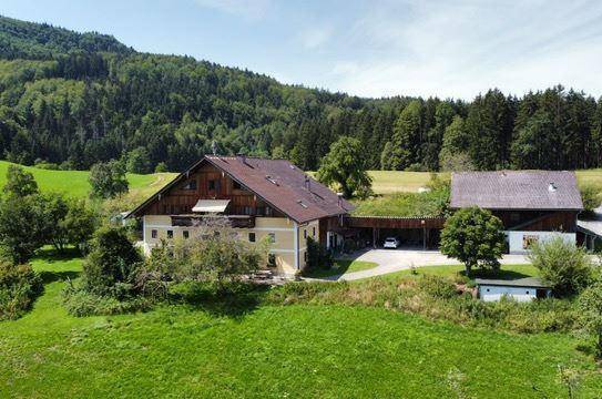 ID 726 Bauernhaus über dem Attersee mit Badeplatz