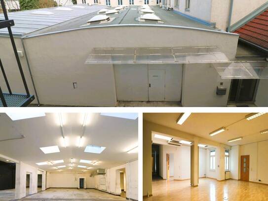 Halle 520 m² + Büro 200 m²! Multifunktional! Zentral!