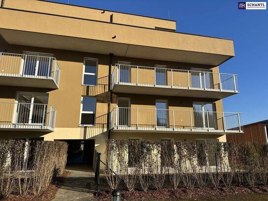 Lassen Sie sich begeistern! Helle 2-Zimmer-Neubauwohnung mit großzügigem Balkon, exklusiver Tischlerküche und Tiefgarag…