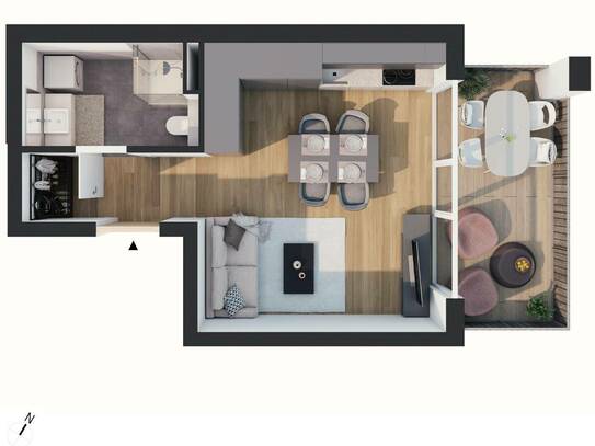1-Zimmer Wohnung (Top BW02)