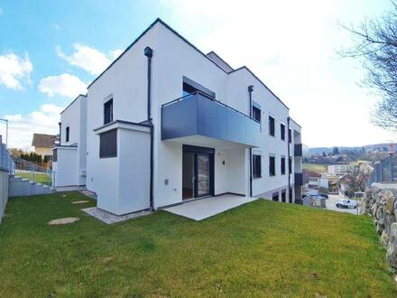 Neubau-Erstbezug! 2-Zimmer-Wohnung mit Gartenterrasse im Gablitzer Zentrum