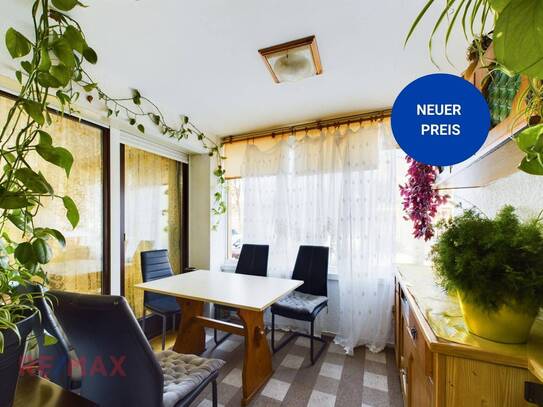 Charmante 3-Zimmer-Wohnung in Seenähe mit Loggia und Wintergarten