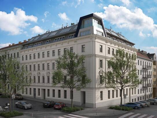 Moderne 4-Zimmer Maisonette mit 86 m² Freiflächen in Wien 1150