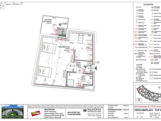 1-Zimmer-Wohnung mit Balkon, Top 49