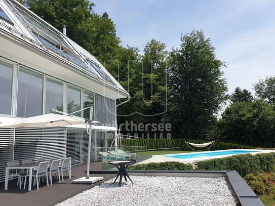 Velden am Wörthersee, top-moderne Wohnung mit Seeblick und Privat-Pool