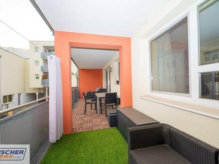 WUNDERSCHÖNE 2 ZIMMER-WOHNUNG mit großer TERRASSE und TIEFGARAGE