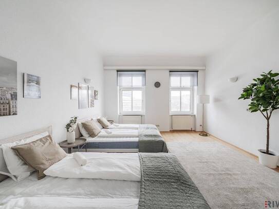 2 ZIMMER ALTBAU im 3. LIFTSTOCK II ca. 11m² BALKON II SOFORT NUTZBAR II AIRBNB oder SELBST EINZIEHEN II KOMPLETT MÖBLIE…