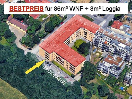 ruhig gelegene 2 Zimmer Wohnung mit süd-westseitiger Loggia