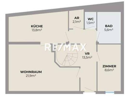 4-Zimmer-Maisonette mit Dachterrasse