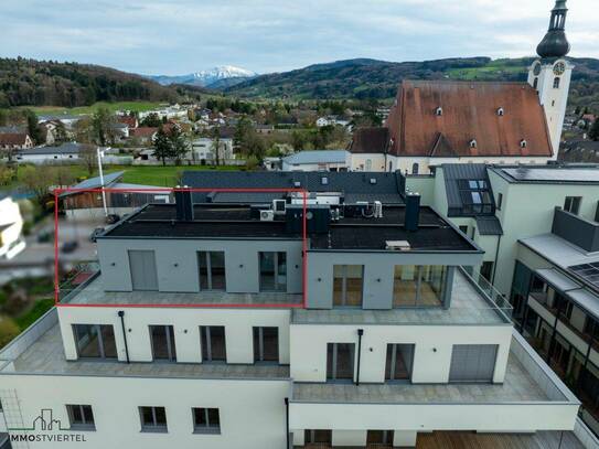 Exklusive neue Dachgeschoßwohnung mit toller Dachterrasse und Ötscherblick