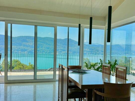 Wörthersee-Nordufer: DREAM VIEW Penthouse - sensationelle Aussicht, 2XL Garagen, Sauna, Pool