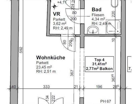 Wohnen im trendigen Lend in 1-Zimmerwohnung