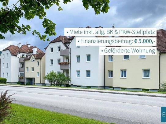 Single- oder Pärchenwohnung im EG mit Loggia