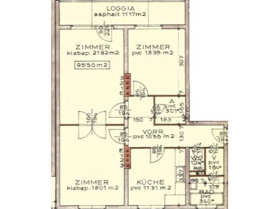 3-Zimmer-Wohnung mit Loggia, Top 22 - Miete inkl. Heizung und Warmwasser