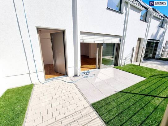 Happy to be here! WOW - Cooles Townhouse mit Garten! Erdwärme + Absolute Ruhelage + Tiefgarage + Ideale Süd Ausrichtung…