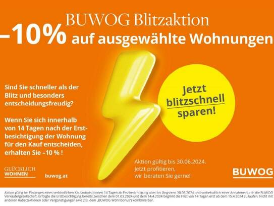 -10% BUWOG BLITZAKTION! PROVISIONSFREI VOM EIGENTÜMER! SANIERUNGSBEDÜRFTIGE 3-ZIMMER MIT LOGGIA NÄHE SCHLOSS IN SCHWECH…