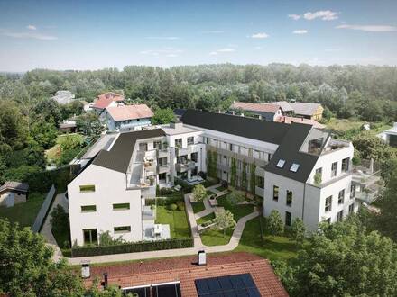 LEBENSQUALITÄT AN DER DONAU: Wunderschöne 3-Zimmer- NEUBAU im Grünen