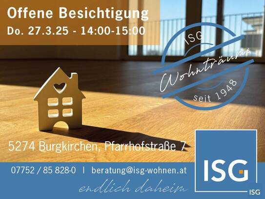 NEUBAU! 2-Zimmer-Mietkauf-Wohnung Top 2 in Burgkirchen (Eigenmittel erforderlich)