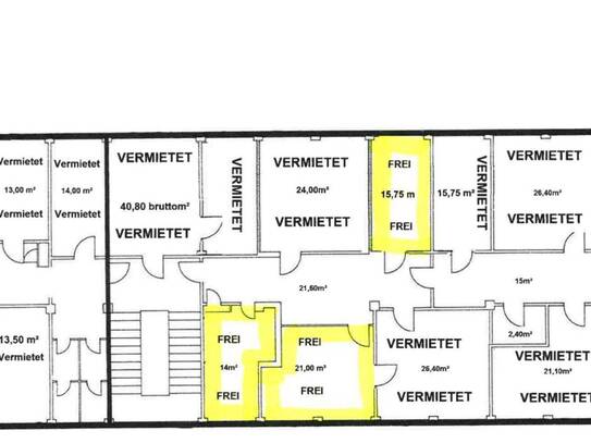 Bürofläche 15 m² | 1. OG