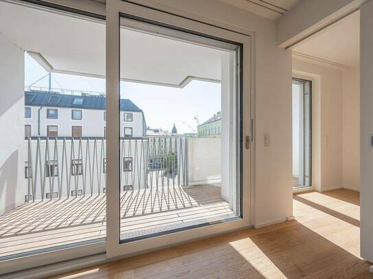 Projekt Schön102: rd. 45m² 2 Zimmer Wohnung mit südseitiger Loggia (5.OG) - Blick Schönbrunner Straße