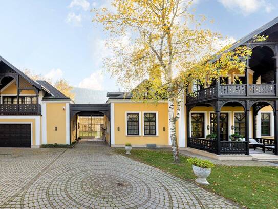 Herrschaftliche Villa in elitärer Lage direkt am Wienfluss | ca. 5.207m² Grundstücksfläche | Indoor Pool mit Wellnessoa…