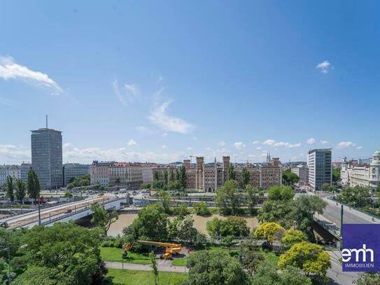 DG-Wohung mit Weitblick über den Donaukanal auf die RossauerKasserne