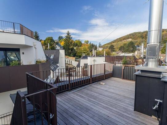 Genießen Sie die Morgensonne von Ihrer begrünten Dachterrasse