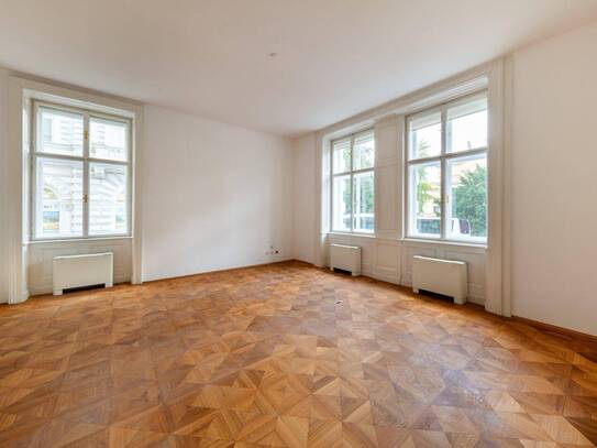 Prachtvolles Altbau-Büro mit Blick Richtung Stadtpark und Kursalon