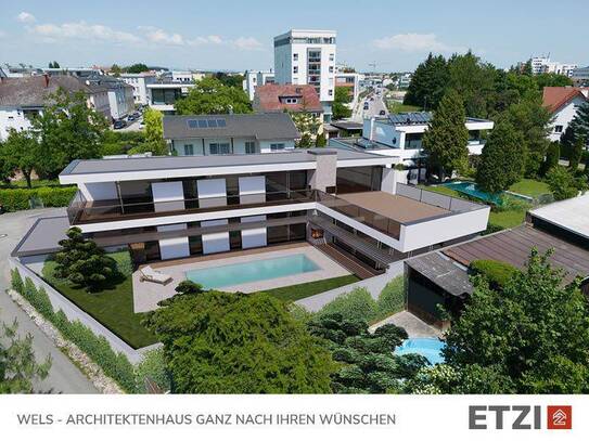 ***WELS, Wiesenstrasse – ARCHITEKTENHAUS mit ALLES – JETZT ENTDECKEN***