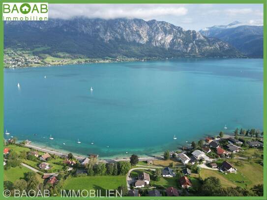 EXKLUSIVES ANWESEN AM ATTERSEE | BERG- & SEEPANORAMA | 2. SEEREIHE | LUXUS & NATUR | TOP INVESTITION