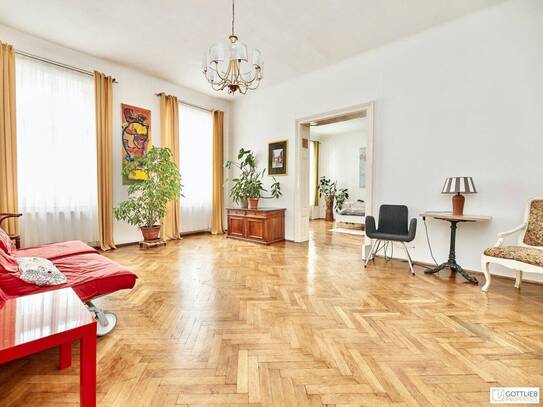 Bestlage Nähe Mariahilferstraße! Lichtdurchflutete 4-Zimmer-Altbau-Wohnung in Biedermeier-Haus