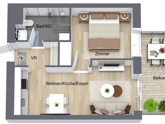 8020 Eggenberg - Erstbezugswohnung mit Balkon zu verkaufen!