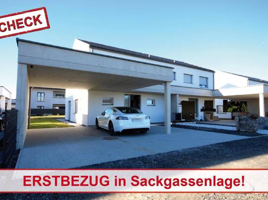 Ziegelmassivbauweise! Hochwertige Niedrigenergie-Doppelhaushälfte in Weitendorf! Sackgassenlage!