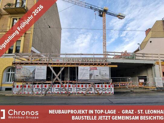 PROVISIONSFREI! Neubauprojekt - St.Leonhard! Große 2-Zimmerwohnung mit Innenhofbalkon!