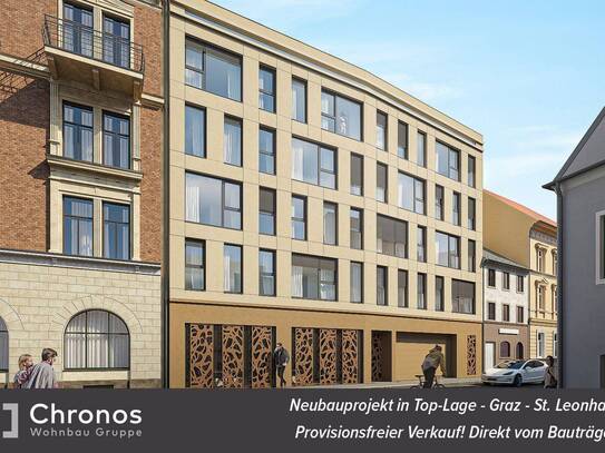 PROVISIONSFREI! Neubauprojekt 1-Zimmerwohnung direkt in der Leonhardstraße!