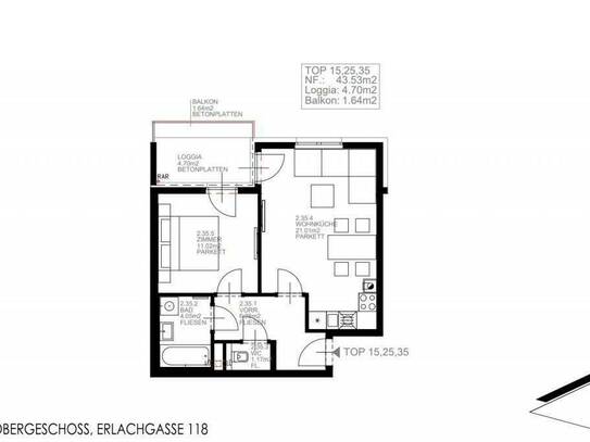 1100 Wien - geräumige, helle Neubauwohnung inkl. Balkon - Nähe U1-Station