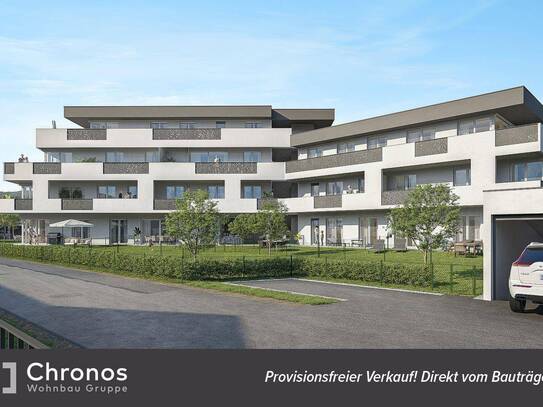 VERKAUFSSTART! Provisionsfrei für Käufer! Neubau-3-Zimmer-Gartenwohnung in Wetzelsdorf!