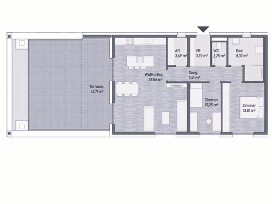 Graz, Jakomini! Neubauprojekt: Exklusive Eigentumswohnung (89m²) mit Terrasse! Provisionsfrei