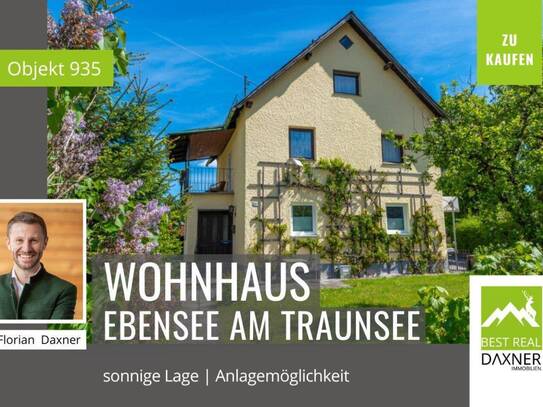 Wohnhaus mit separater Einliegerwohnung in sonniger Lage von Ebensee am Traunsee