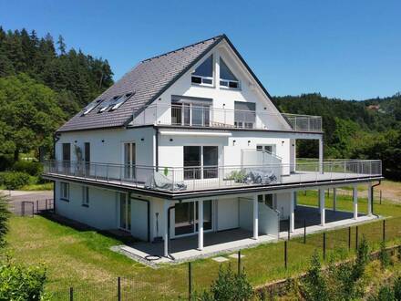 Moderne, Erstbezug-Gartenwohnung mit Traumblick auf den Wörthersee!