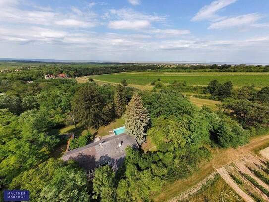 Neusiedlersee - Großzügiges Grundstück mit Bungalow in herrlicher Einzellage, oberhalb von Rust!