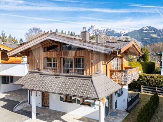 Lichtdurchflutetes Chalet in der Nähe des Golfplatzes.