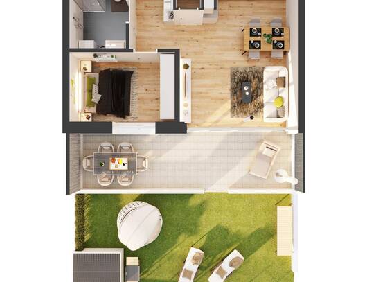 2-Zimmer Neubau-Gartenwohnung (AW05)