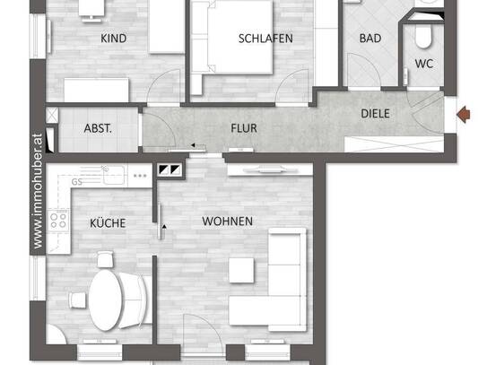 TOP GEBRAUCHTE WOHNUNG ORTSKERNLAGE | SONNENBALKON | BARRIEREFREI | GÜNSTIGER ALS VERGLEICHBARE MIETWOHNUNGEN